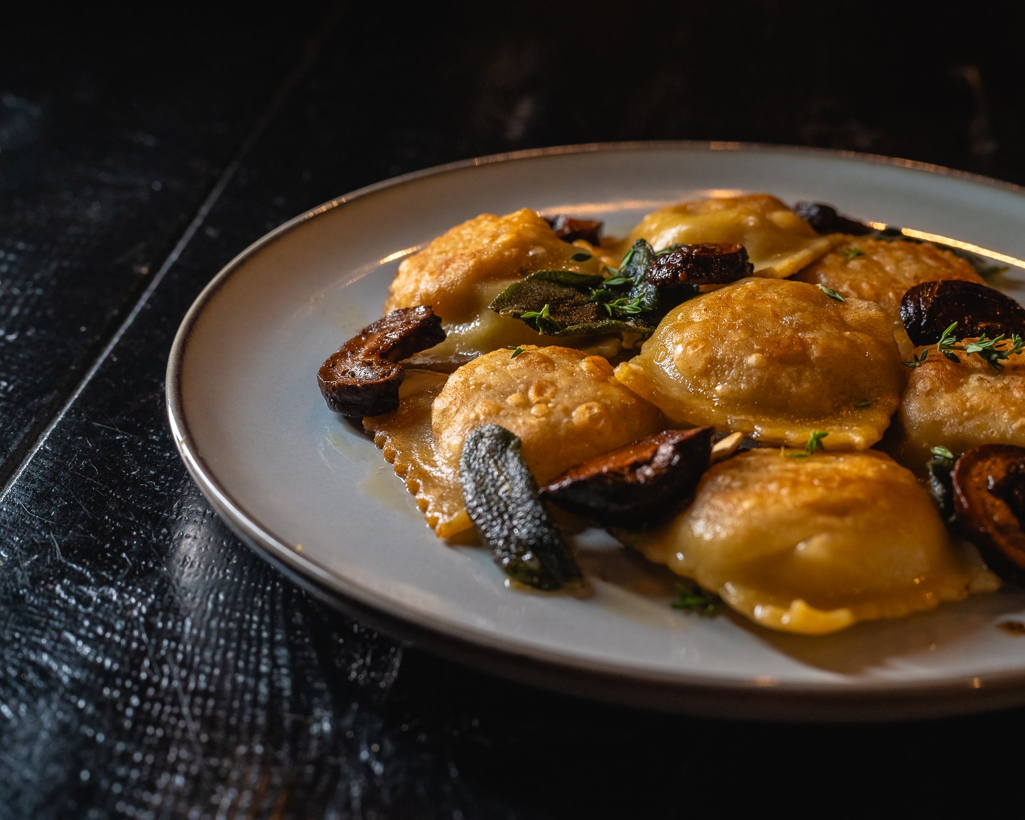 sweet potato raviolis 