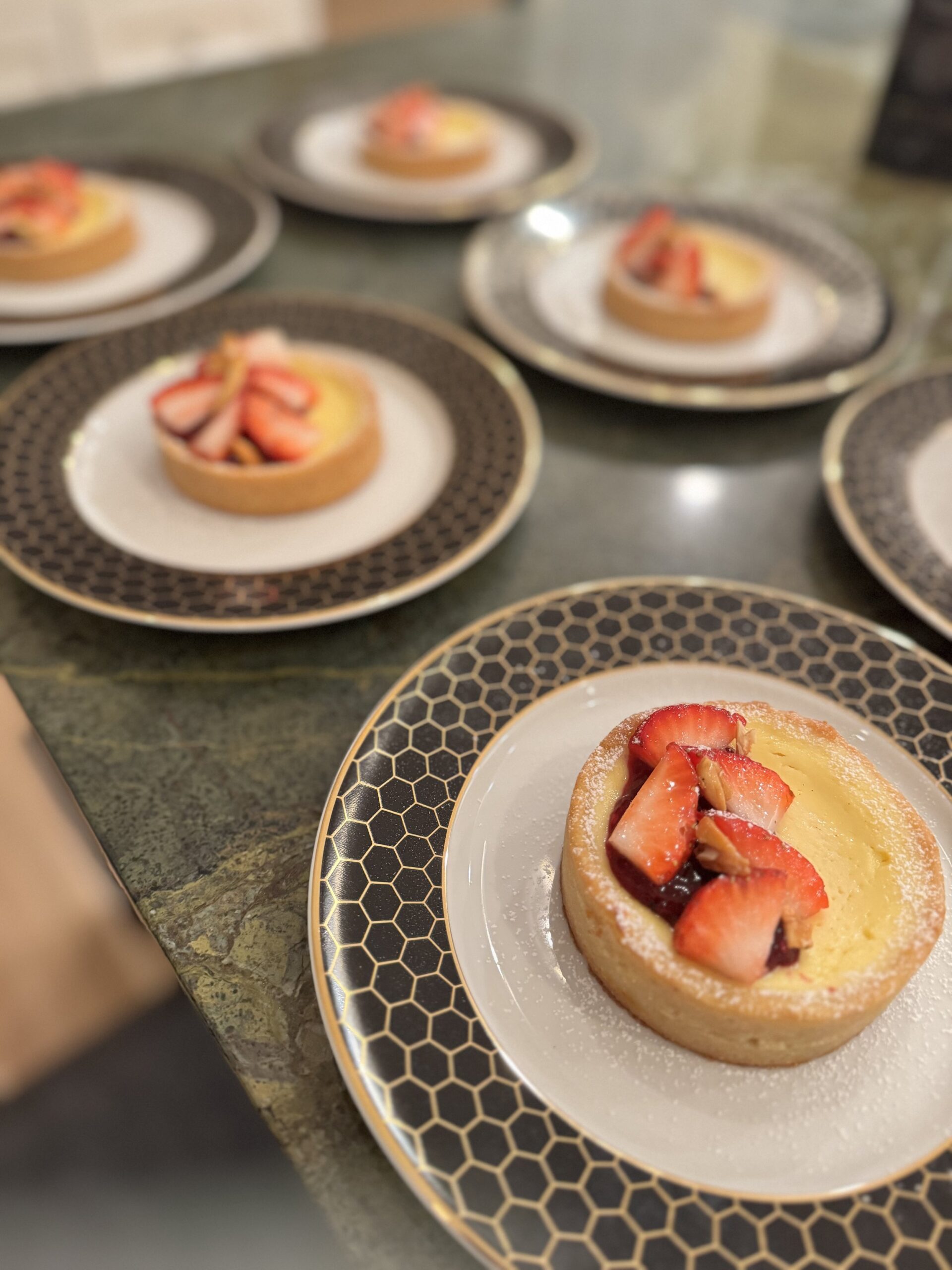 Lemon Ricotta Tart with Mixed Berries and Honey Roasted Almonds