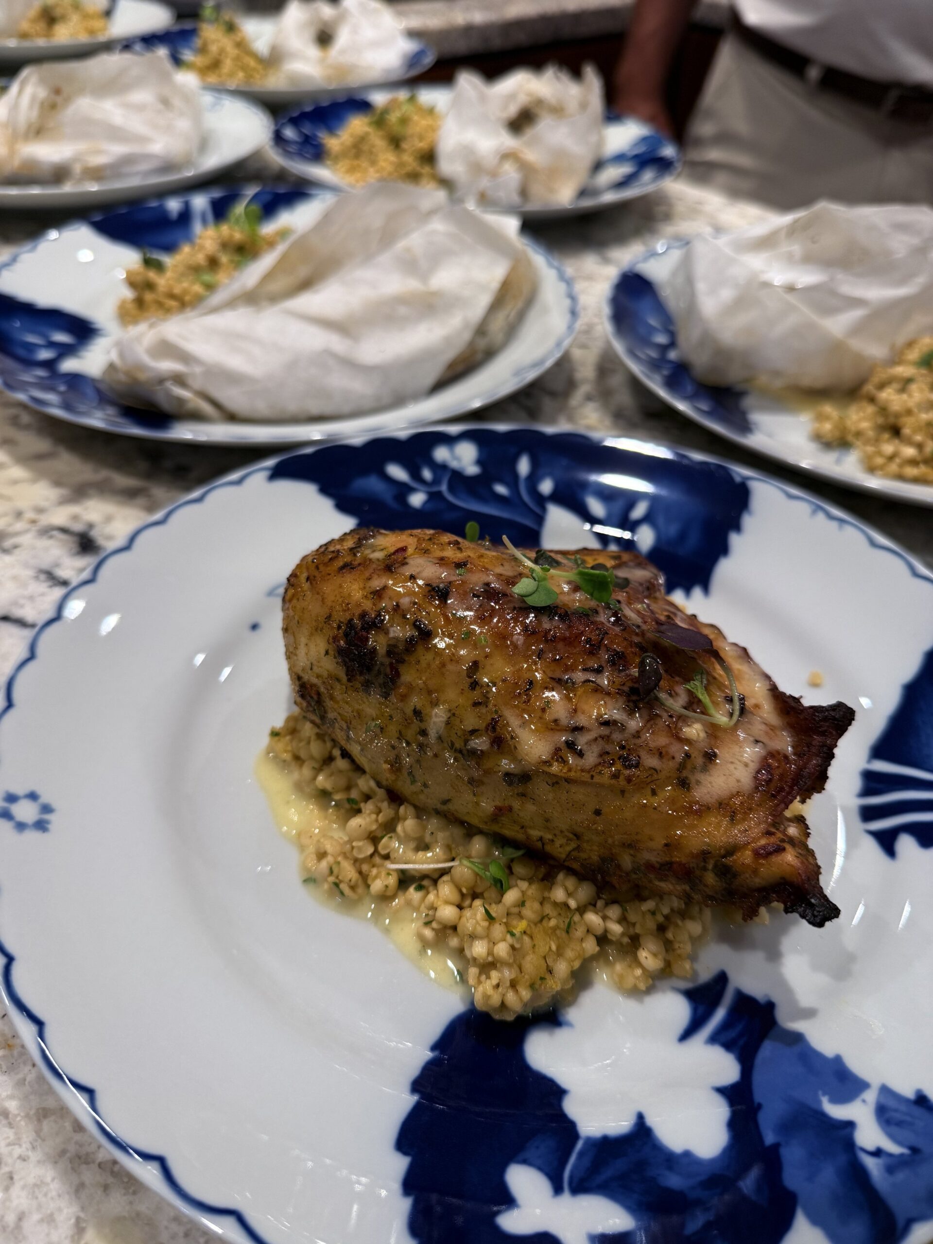 roasted chicken - yacht chef 