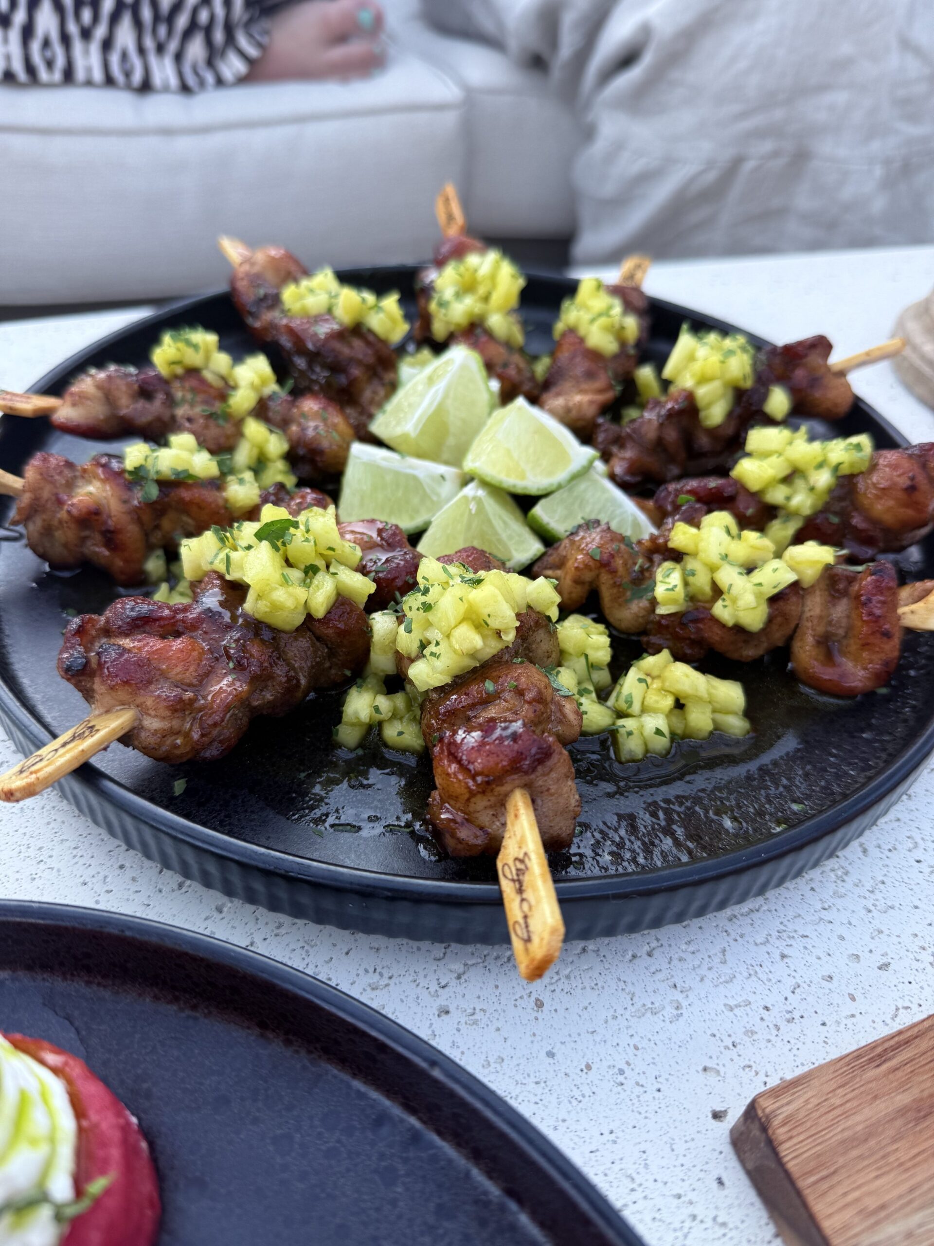 chicken skewers - pineapple | lime | jalapeno | mango