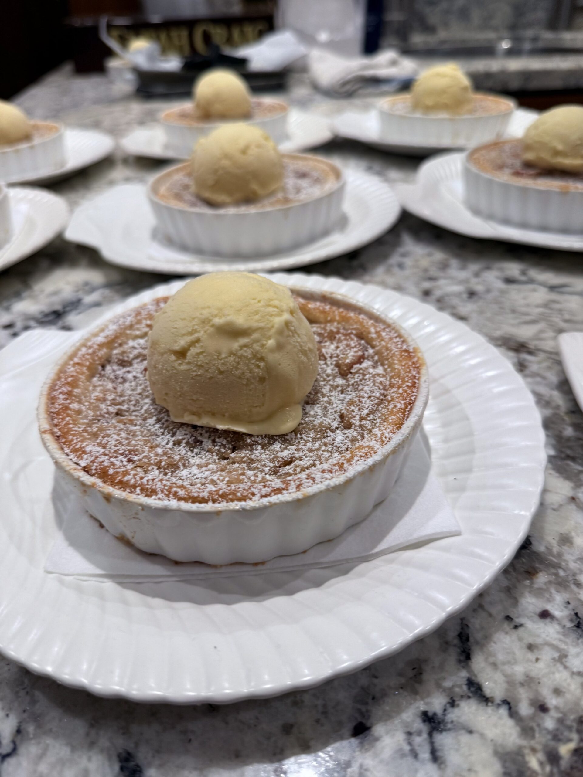 Cherry Clafoutis with Vanilla Ice Cream