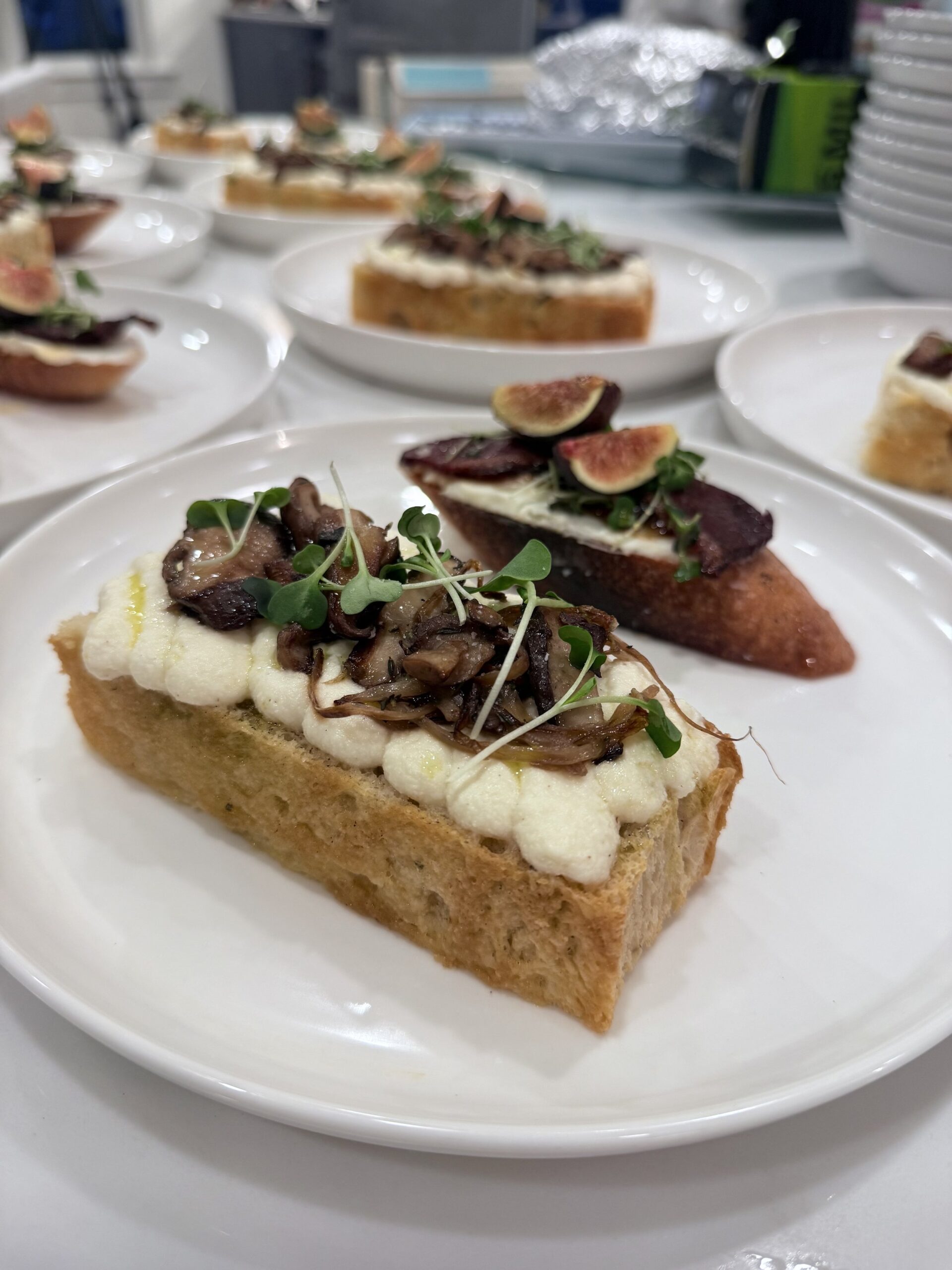 mushroom toast | duck bacon crostini 