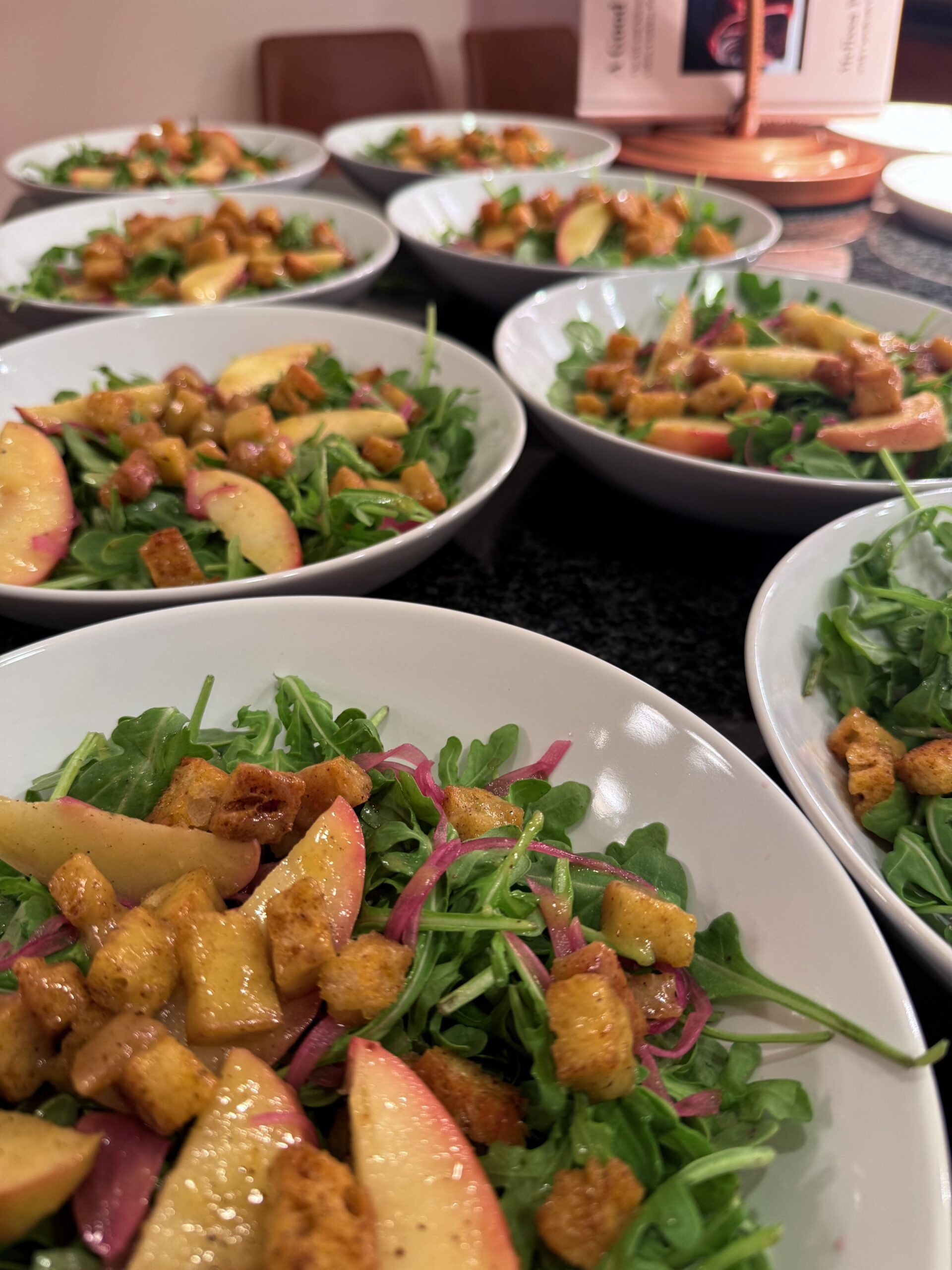 fall greens salad