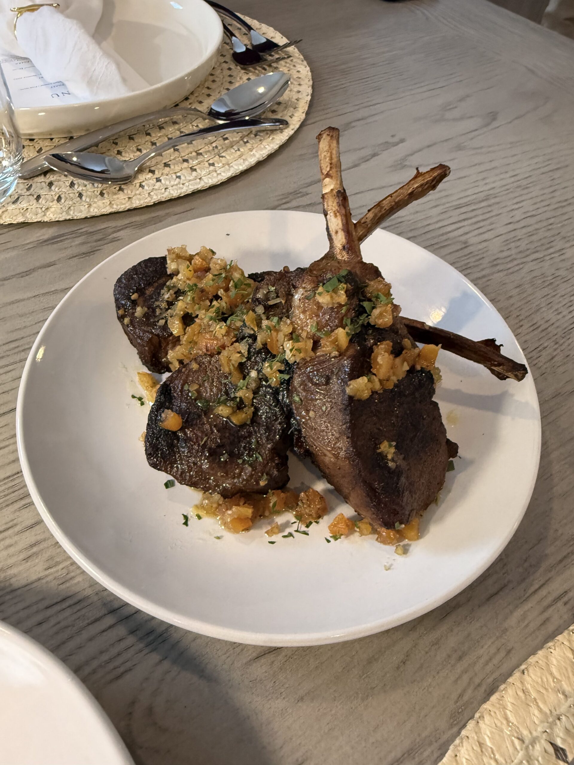 lamb lollipop - apricot relish | preserved lemon 