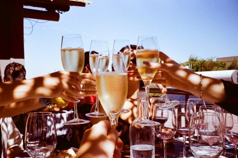 Champagne celebration