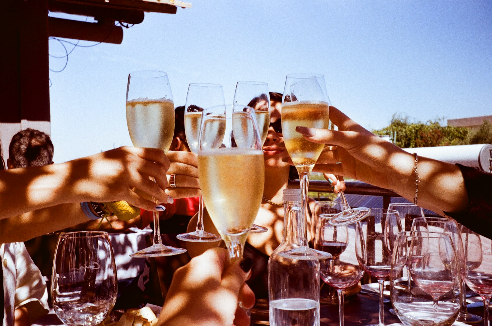 Champagne celebration